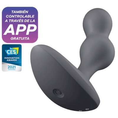 SATISFYER DEEP DIVER PLUG ANAL VIBRADOR APP (GREY)