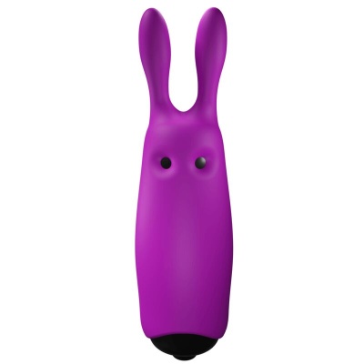 VIBRADOR DE COELHO VIOLETA DE BOLSO LASTIC