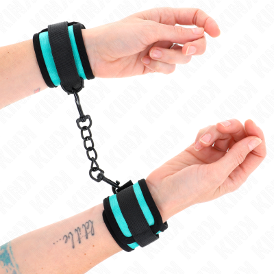 ALGEMAS GANCHO E LOOP NYLON BIND PULSO PRETO-AZUL AJUSTÁVEL 18-32 CM X 5 CM ALGEMAS GANCHO E LOOP NYLON BIND PULSO PRETO-AZUL AJUSTÁVEL 18-32 CM X 5 CM