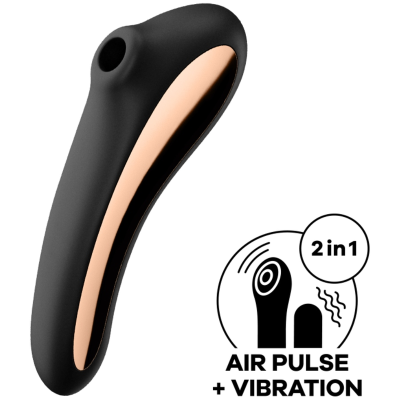 VIBRADOR SATISFYER DUAL KISS (PRETO) VIBRADOR SATISFYER DUAL KISS (PRETO)