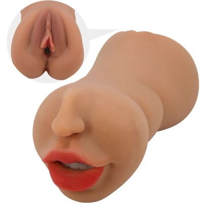 ZOEY MASTURBADOR DUPLO BOCA E VAGINA CARNE