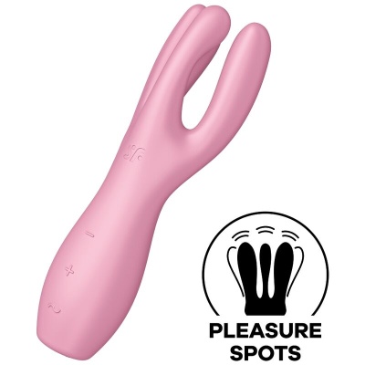 VIBRADOR SATISFYER THREESOME 3 (ROSA)