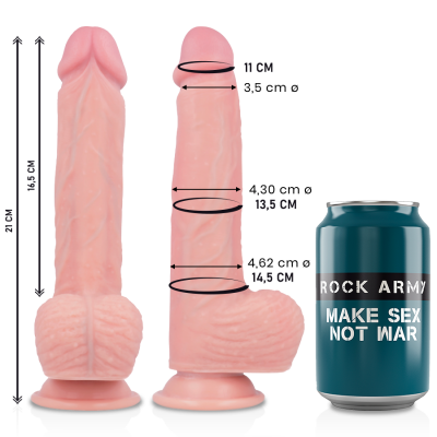 DILDO PREMIUM SPITFIRE REALISTIC 21CM