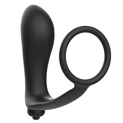 PLUG ANAL VIBRATÓRIO COM ANEL PARA PÊNIS