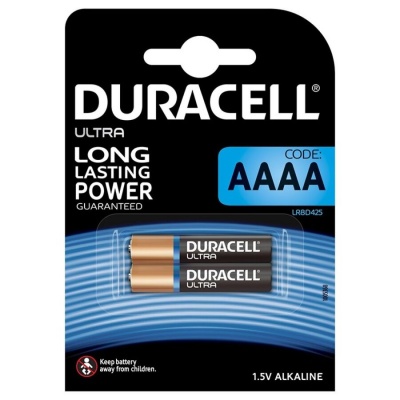 BATERIA DURACELL ULTRA POTÊNCIA ALCALINA AAAA MX2500 1,5V 2 UNIDADES