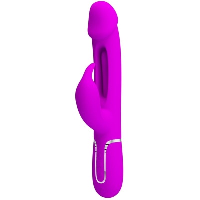VIBRADOR COELHO DEJON 3 EM 1 MULTIFUNO VIOETA VIBRADOR COELHO DEJON 3 EM 1 MULTIFUNO VIOETA
