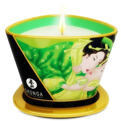 SHUNGA Vela para Massagem Erótica Chá Verde