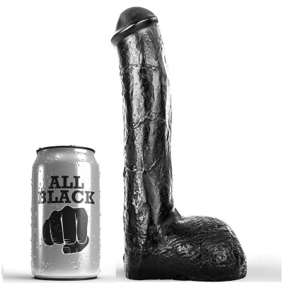 DILDO ANAL REALISTA ALL BLACK (23cm)