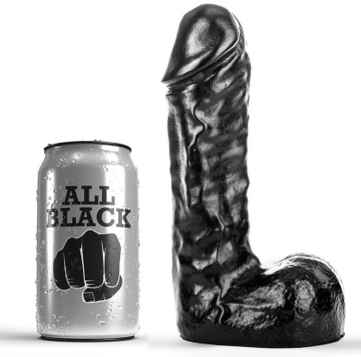 DILDO ANAL DONG ALL BLACK (19cm)