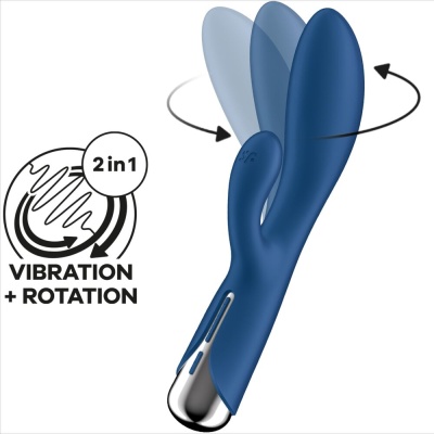 SPINNING COELHO 1 CLITÓRIS E ESTIMULAO G-SPOT AZUL SPINNING COELHO 1 CLITÓRIS E ESTIMULAO G-SPOT AZUL