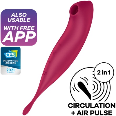 SATISFYER TWIRLING PRO+ vermelho