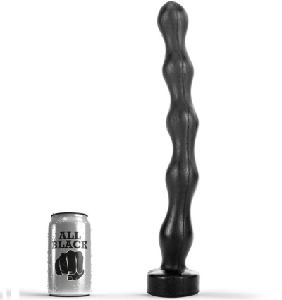 DILDO DE ESFERAS ANAL ALL BLACK (41,5cm)