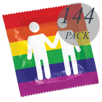 PRESERVATIVO FORMATO ORGULHO GAY 144 PACK