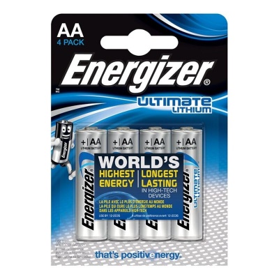 ENERGIZADOR ULTIMATE LITHIUM AA L91 LR6 1,5V 4 Unidades