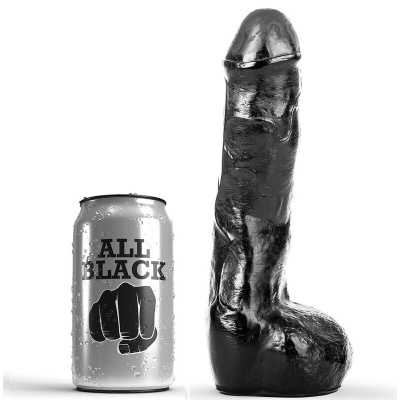 DILDO ANAL STICO ALL BLACK (20cm)