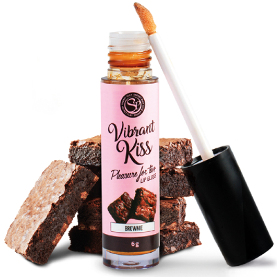 LIP GLOSS VIBRADOR KISS BROWNIE LIP GLOSS VIBRADOR KISS BROWNIE