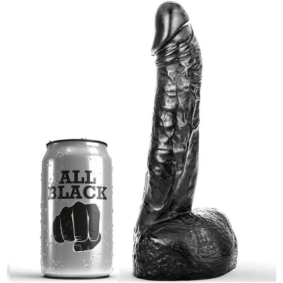 DILDO ANAL FISTING ALL BLACK (20cm)