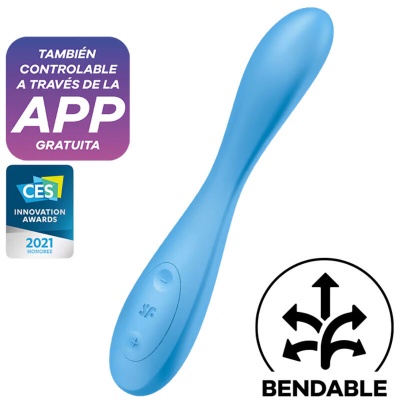 VIBRADOR SATISFYER G-SPOT FLEX 4+ CONNECT (BLUE) VIBRADOR SATISFYER G-SPOT FLEX 4+ CONNECT (BLUE)