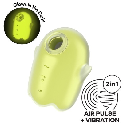 GLOWING GHOST AIR PULSE & VIBRADOR AMARELO GLOWING GHOST AIR PULSE & VIBRADOR AMARELO