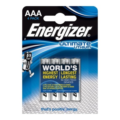 ENERGIZADOR ULTIMATE LITHIUM AAA L92 LR03 1,5V  4 Unidades
