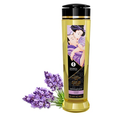 ÓLEO DE MASSAGEM BEIJÁVEL SHUNGA ORGÂNICA (LAVANDA)