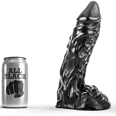 DILDO ANAL ALL BLACK (23cm)