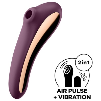 VIBRADOR SATISFYER DUAL KISS (BORDÔ) VIBRADOR SATISFYER DUAL KISS (BORDÔ)