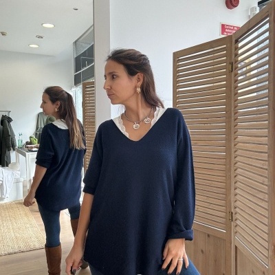 Malha Mariana Decote Redondo/decote em V