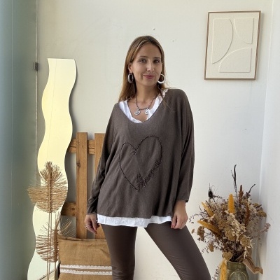 Conjunto 2 peças Camisola + Top