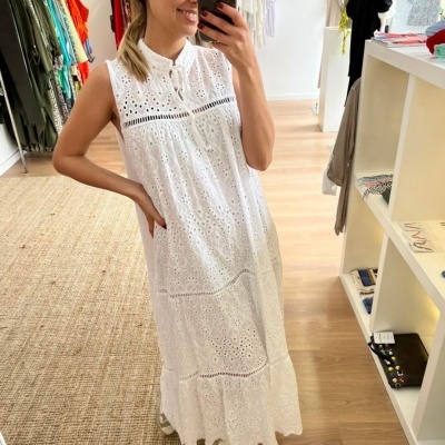 Vestido Bordado Inglês