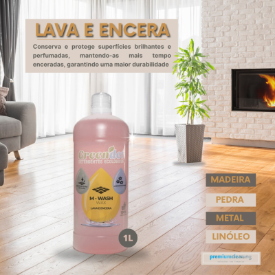 M-Wash Wax Ecológico Lava e Encera Madeiras 1L