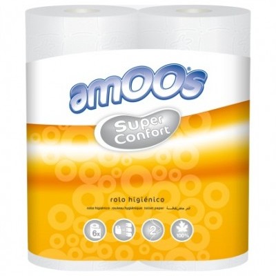 Papel Higienico Compacto 2Fls 50mts 6 Rolos