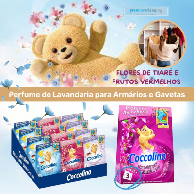 Perfume de Lavandaria para Armários e Gavetas em saquetas 3xFlores de Tiaré e Frutos Vermelhos