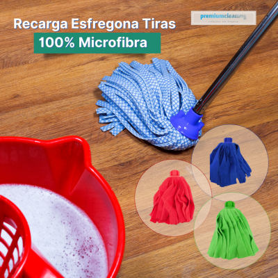 Esfregona Tiras 100% Microfibra - Recarga