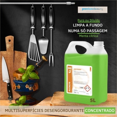 Multisuperfícies Desengordurante Concentrado 5L Menta Cítrica