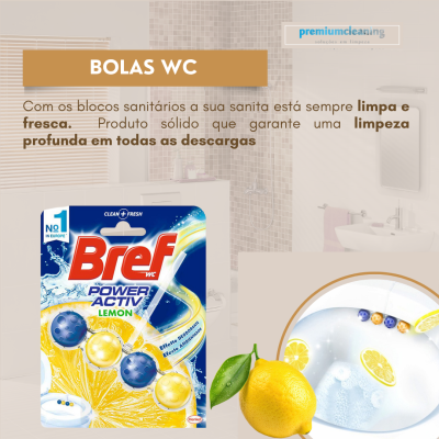 Bloco sanitário Bolas WC Power Active "LIMÃO"