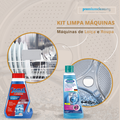 Kit 2 Limpa Máquinas |máquina roupa & máquina Loiça