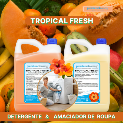 Pack Detergente+Amaciador 5L TROPICAL-FRESH