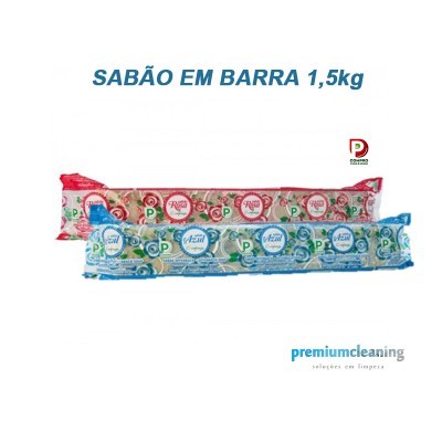 Sabão Rosa em barra 1,5kg