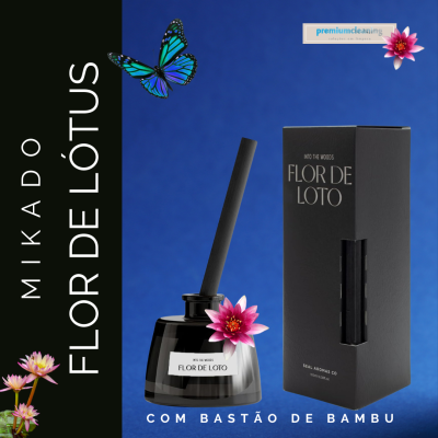 Mikado Flor de Lótus 100ml com  bastão de bambu