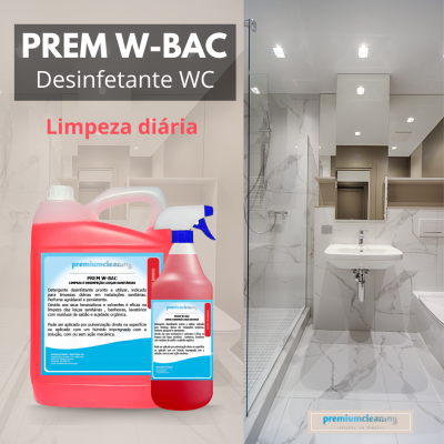 PREM W-BAC Desinfetante WC p/limpeza diária 1L
