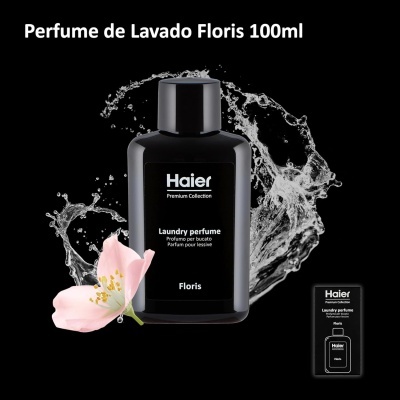 HAIER FLORIS 100ml Perfume de Lavandaria Concentrado p/máquinas de roupa HAIER FLORIS 100ml Perfume de Lavandaria Concentrado p/máquinas de roupa