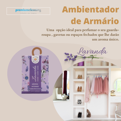 Ambientador de Armários e Gavetas em Saqueta #Lavanda