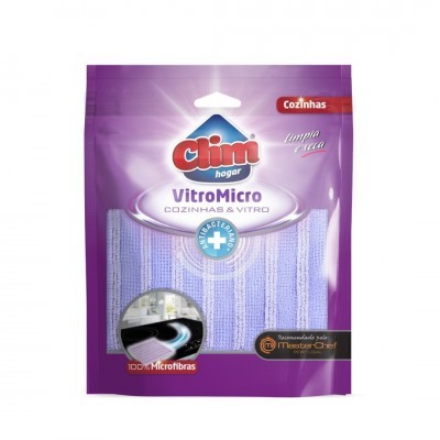 Produto de limpeza Chim hogar VitroMicro embalagem roxa para cozinhas