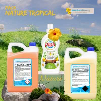 Pack Nature Tropical  Detergente Amaciador e Perfumador de Roupa