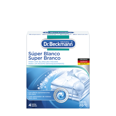 Super Branco Pó Tira-Nódoas 4x40gs Dr.Beckmann