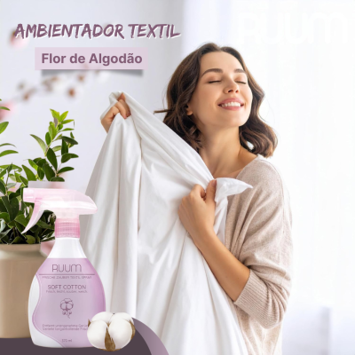 Pack 2 Ambientador Têxtil Spray 370ml |FLOR DE ALGODÃO |LINHO FRESCO Pack 2 Ambientador Têxtil Spray 370ml |FLOR DE ALGODÃO |LINHO FRESCO