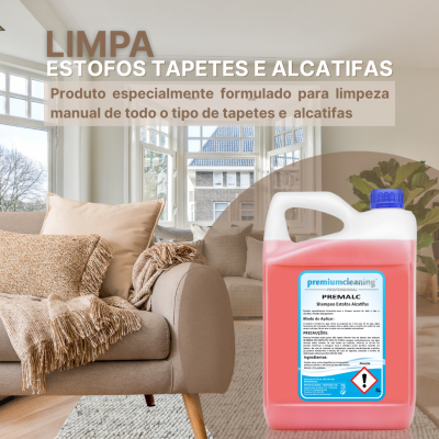 Limpa estofos, tapetes e alcatifas