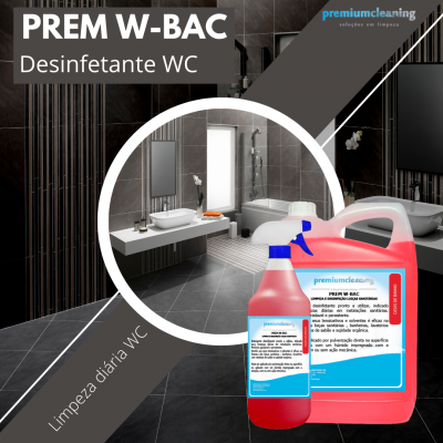 PREM W-BAC Desinfetante WC p/limpeza diária 1L