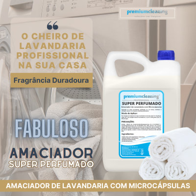 SUPER PERFUMADO Amaciador de Lavandaria com Microcápsulas 5L